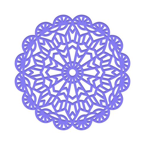 Mandala Méditation de mariage indien. vecteur