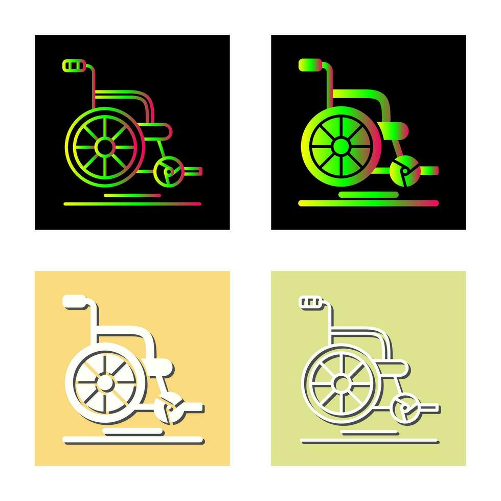 icône de vecteur de fauteuil roulant