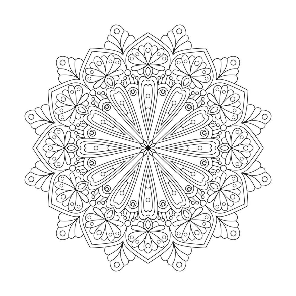 adulte radiant Soleil coloration livre mandala page pour kdp livre intérieur vecteur