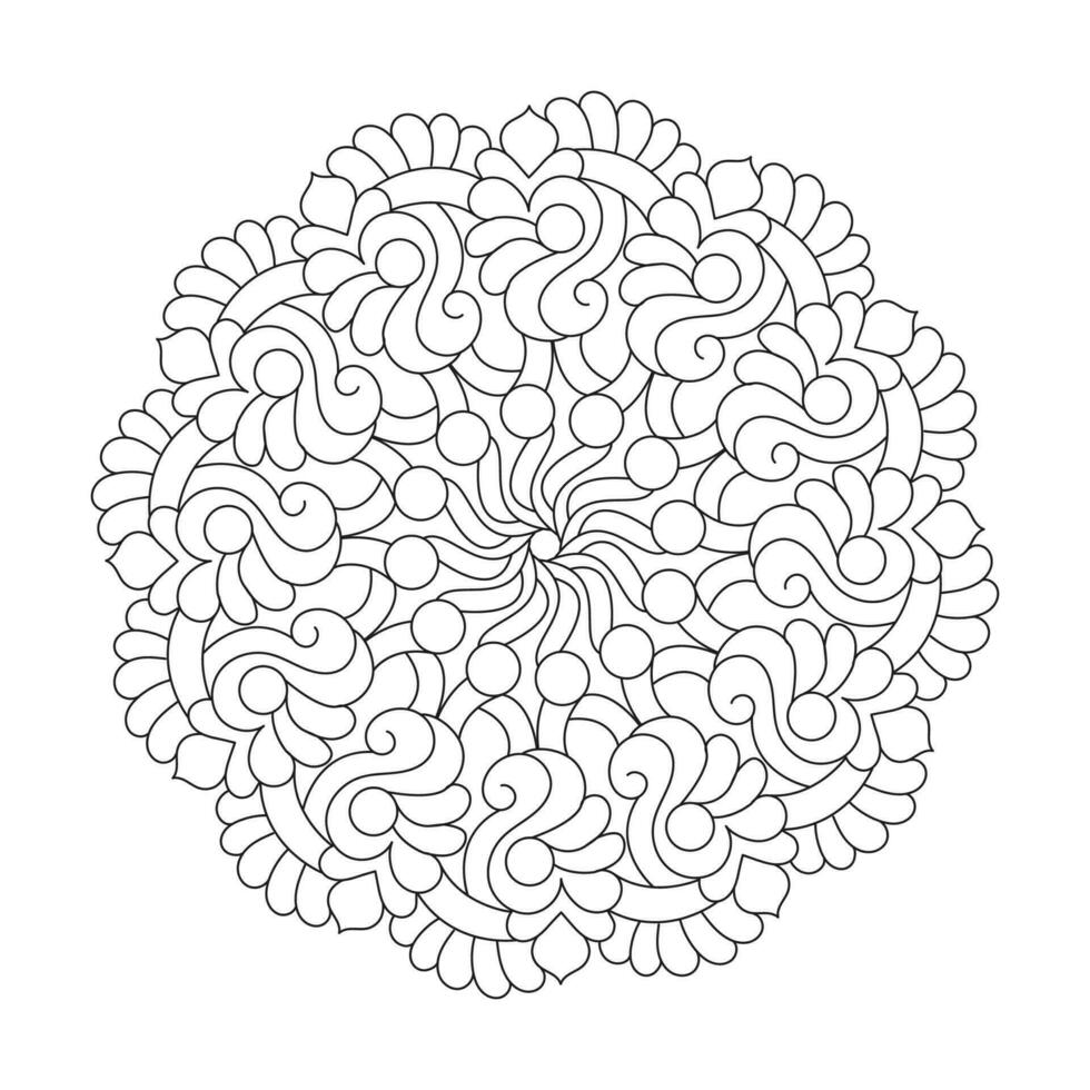 adulte élémentaire mandalas coloration livre mandala page pour kdp livre intérieur vecteur