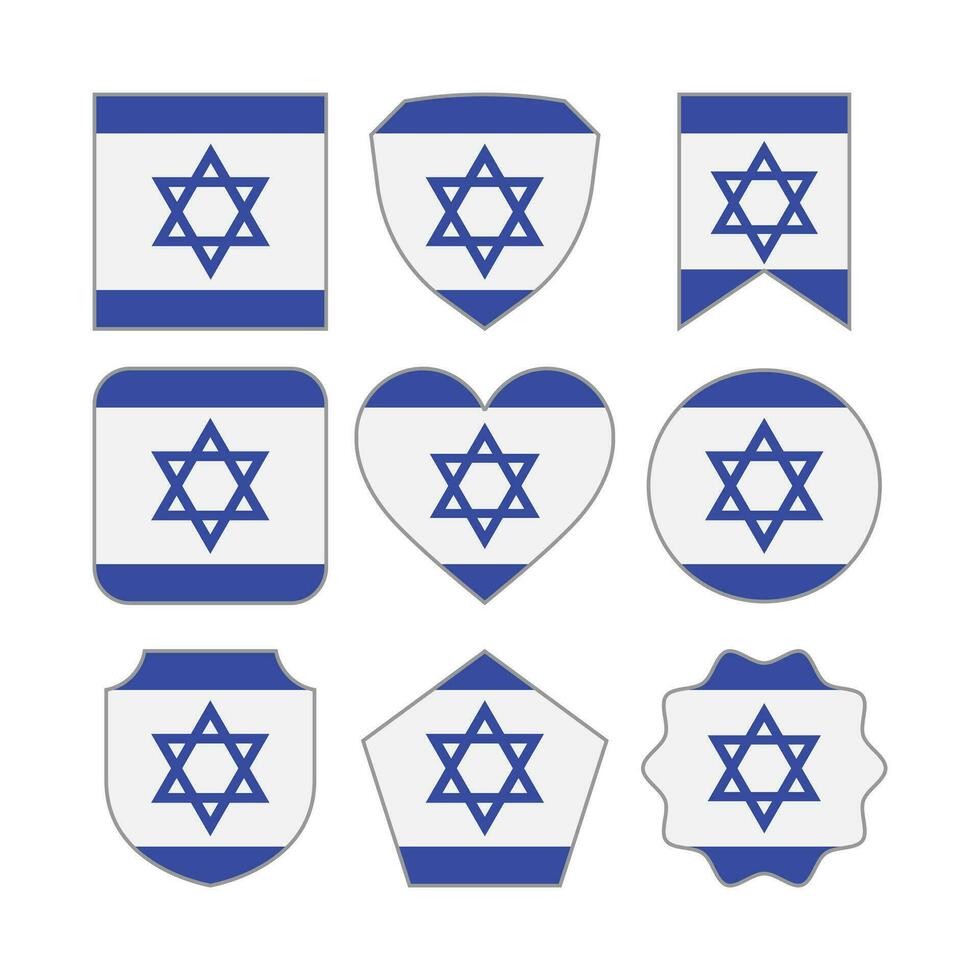 moderne abstrait formes de Israël drapeau vecteur conception modèle