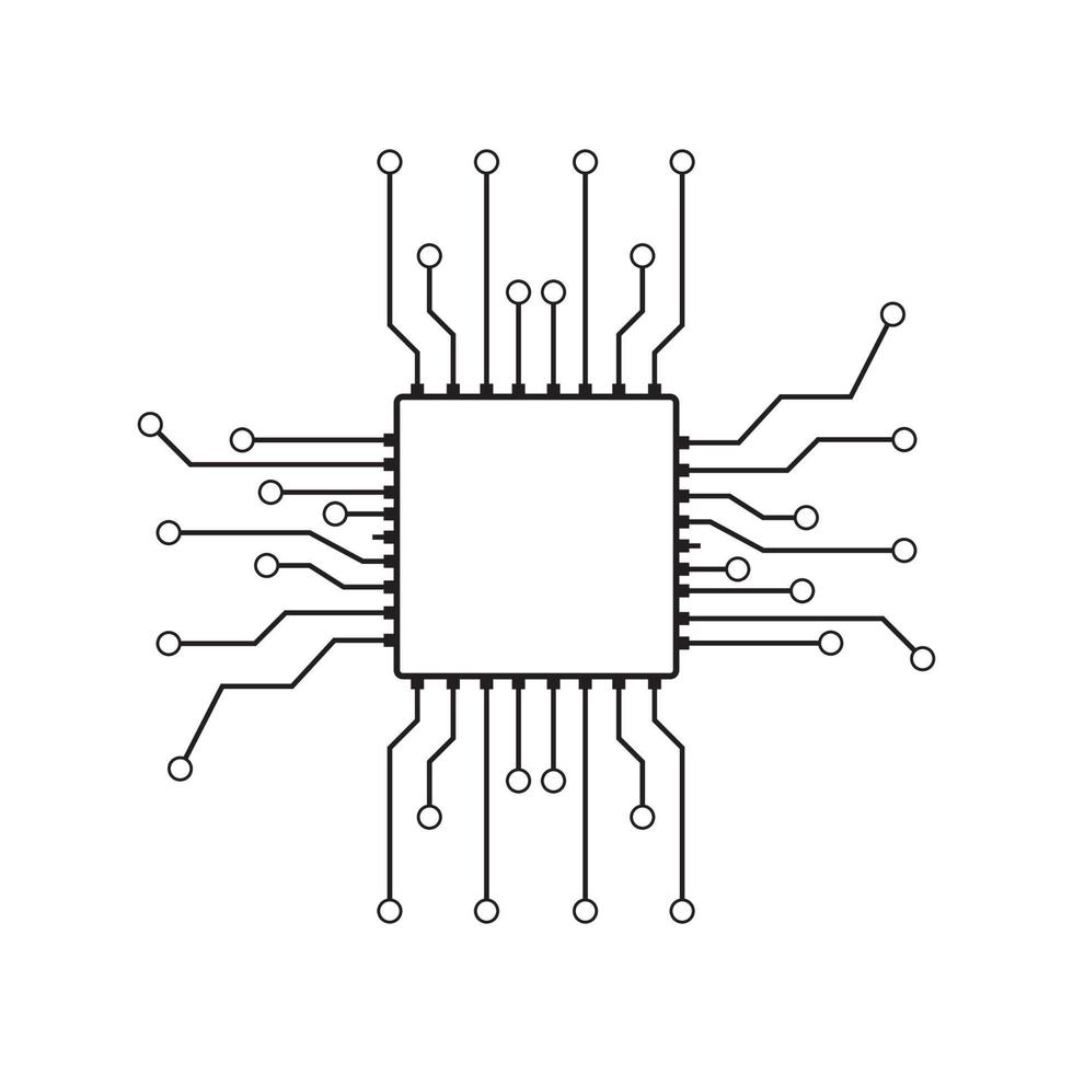 fond de vecteur informatique avec circuit