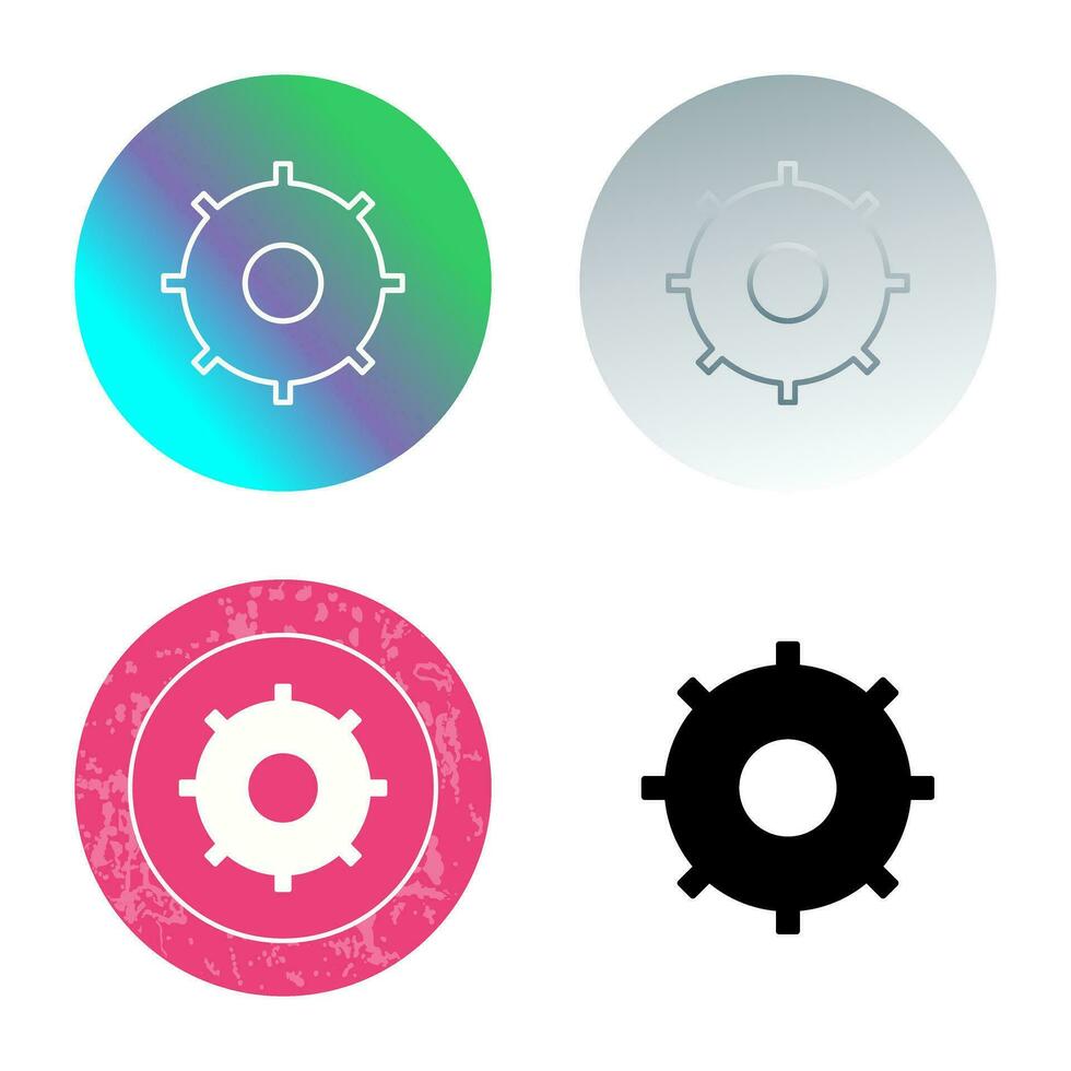 icône de vecteur de paramètres uniques