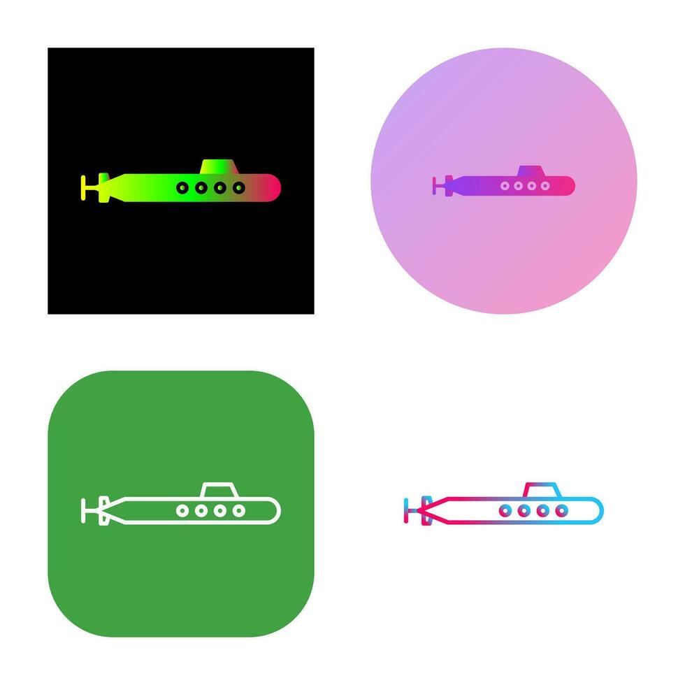 icône de vecteur sous-marin