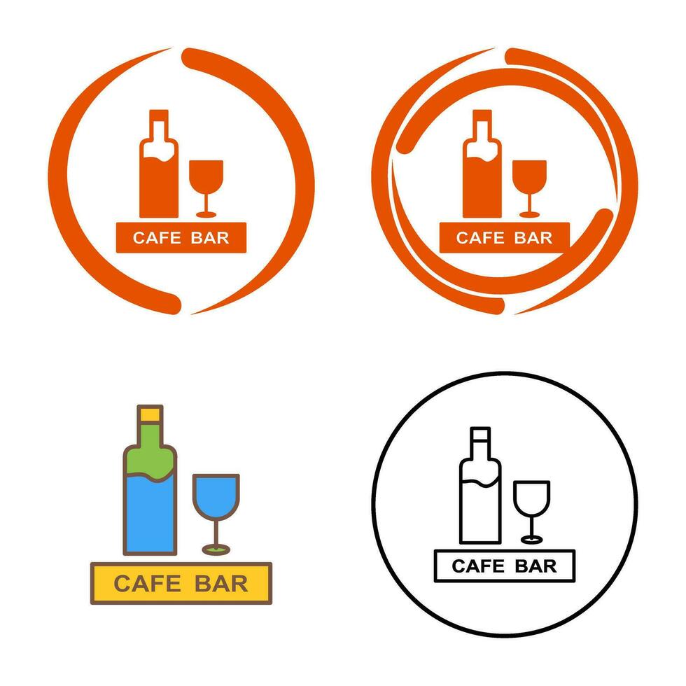 icône de vecteur de café de boissons uniques