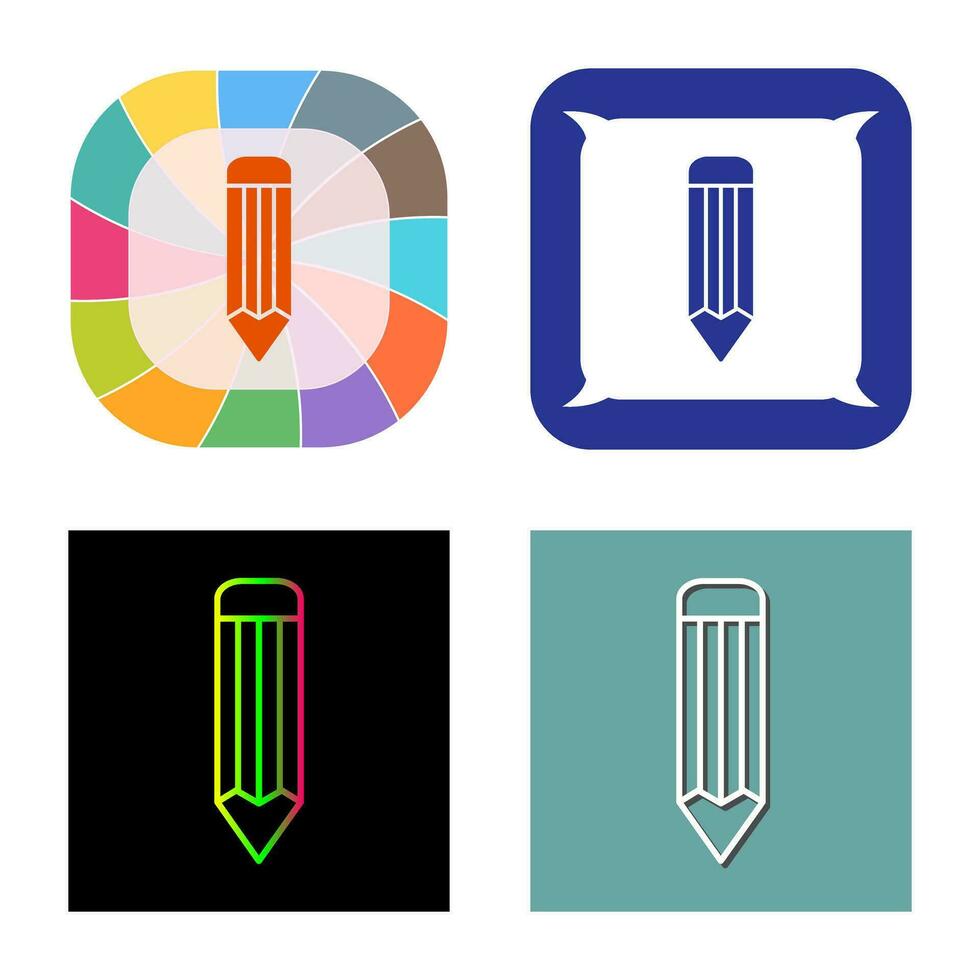 icône de vecteur de crayon unique