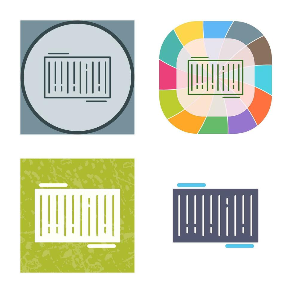icône de vecteur de code à barres