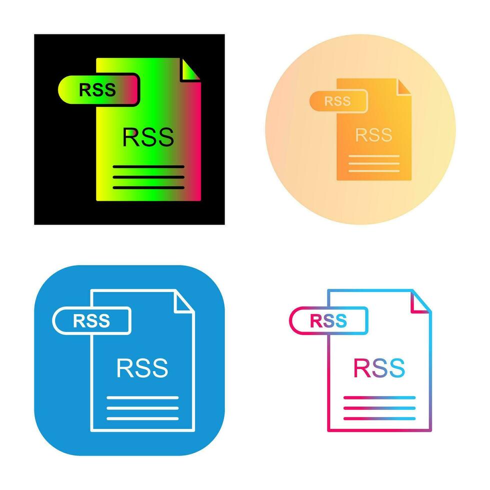 icône de vecteur rss