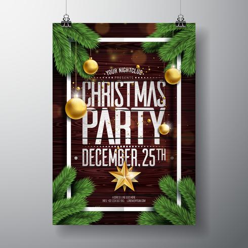 Joyeux Noël Party Design vecteur