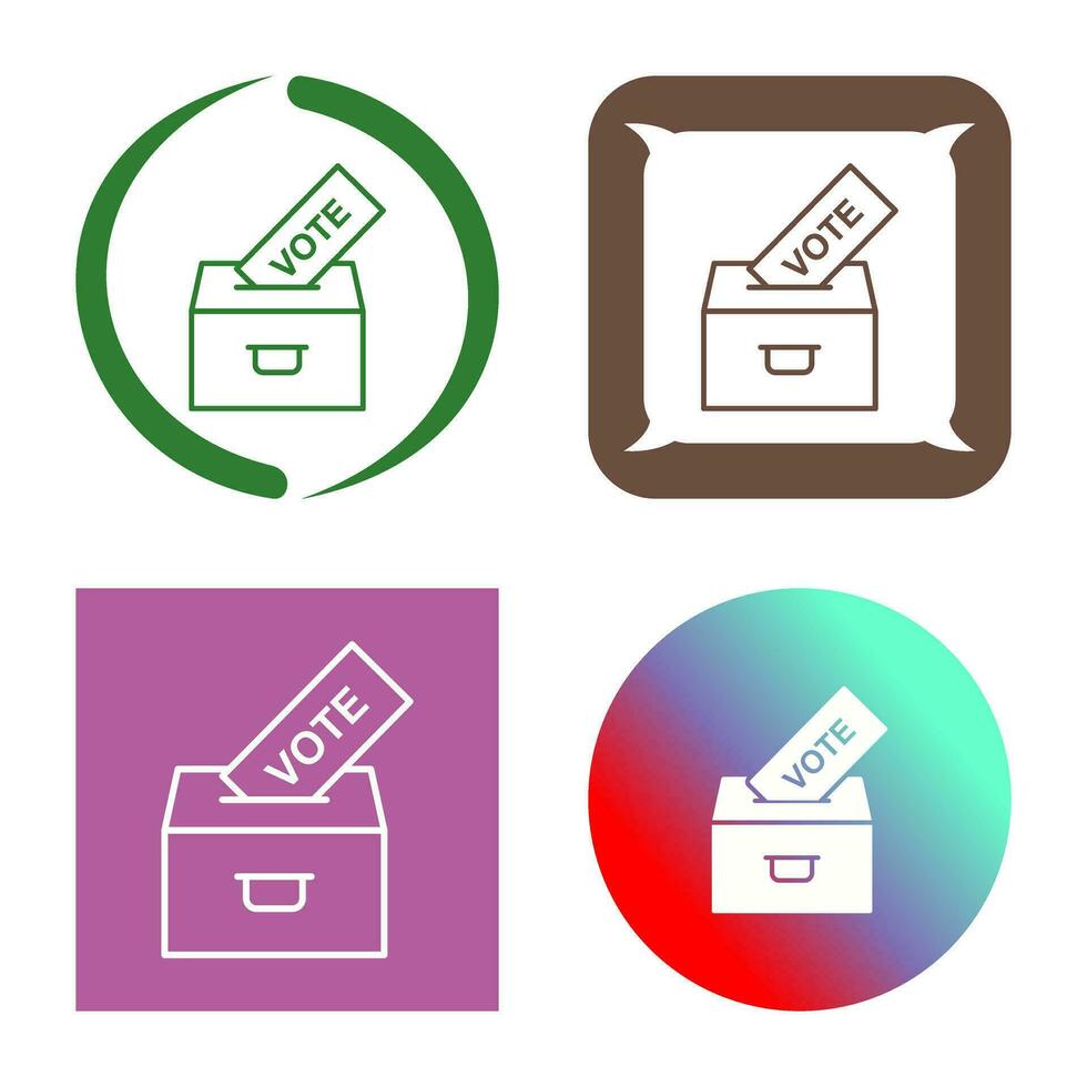 icône de vecteur de vote de casting