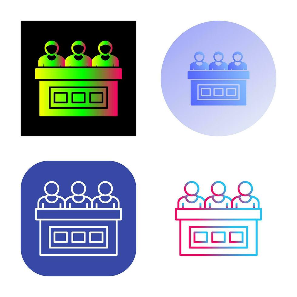 icône de vecteur de jury
