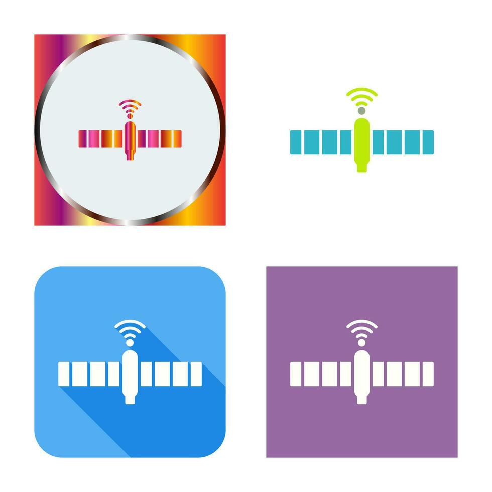 icône de vecteur satellite unique