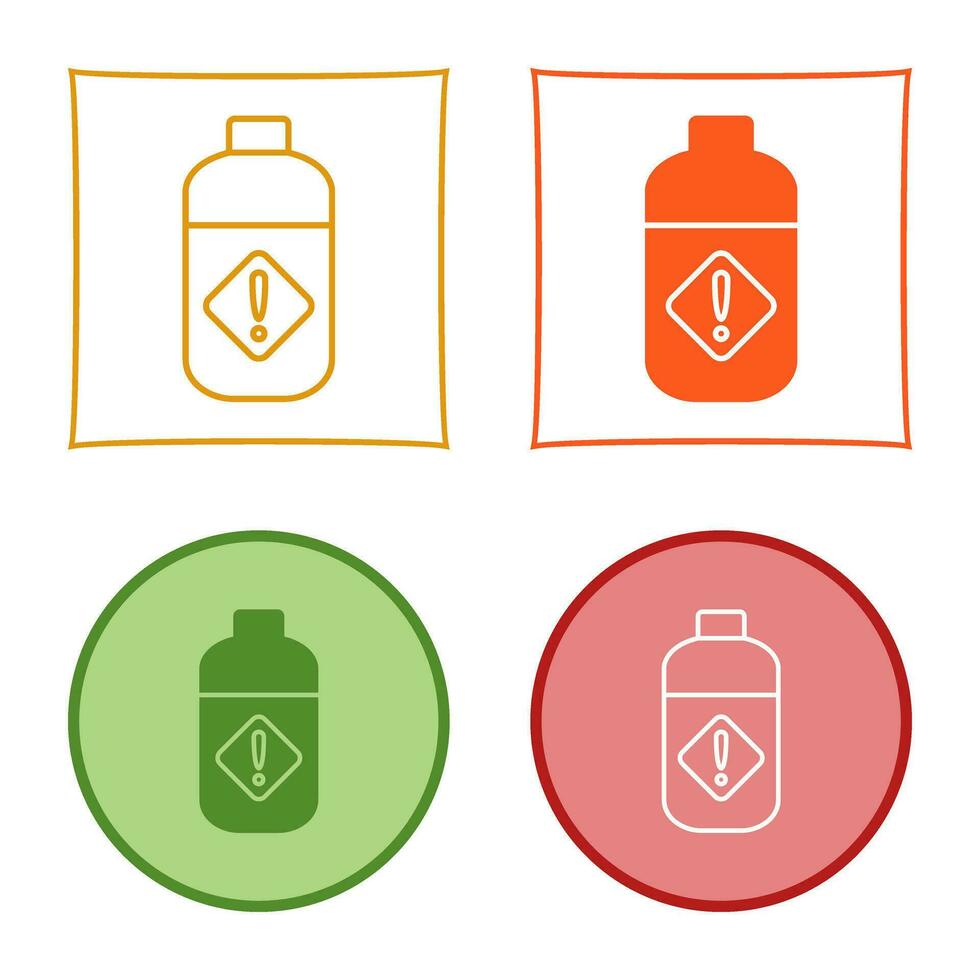 icône de vecteur de bouteille de pesticide