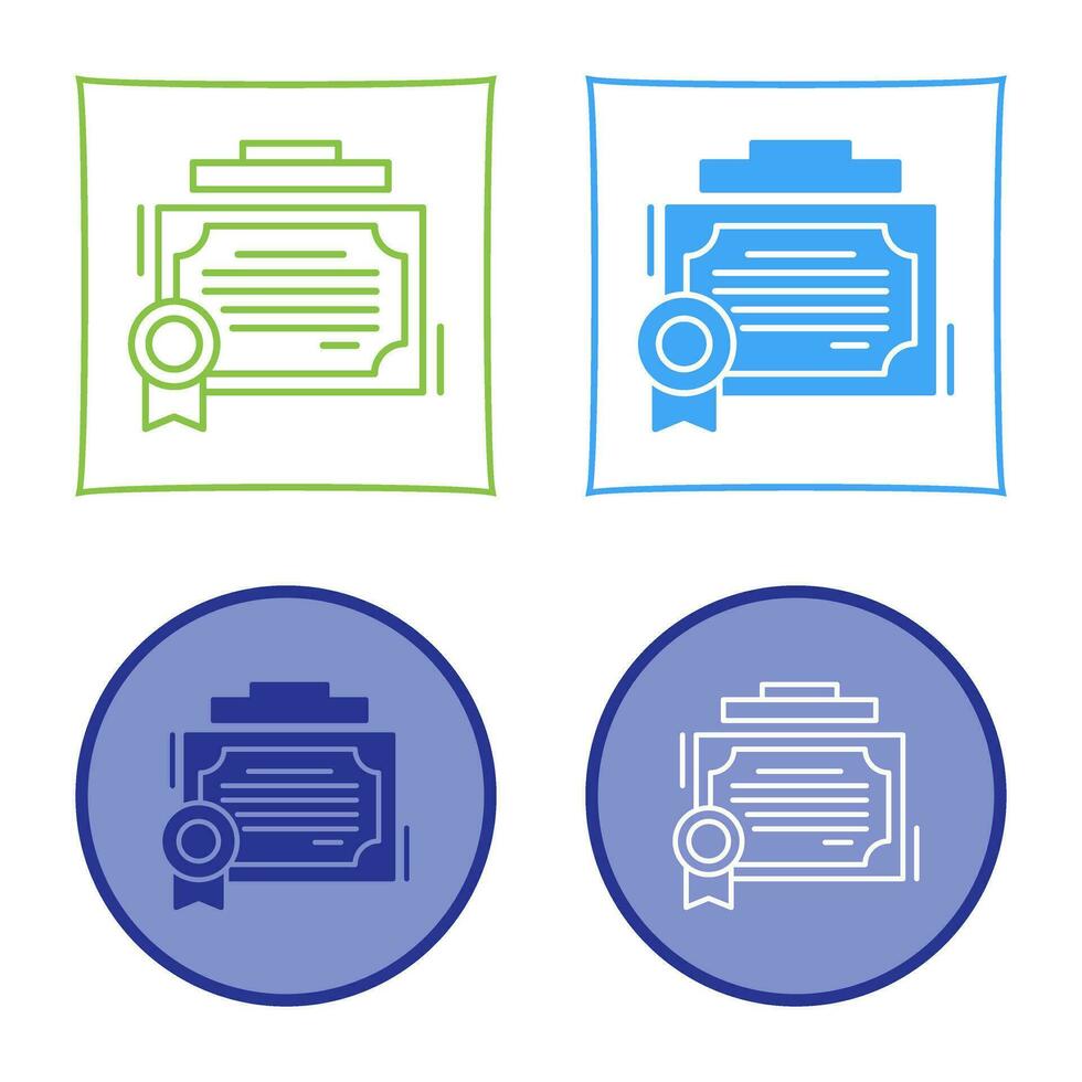 icône de vecteur de certificat