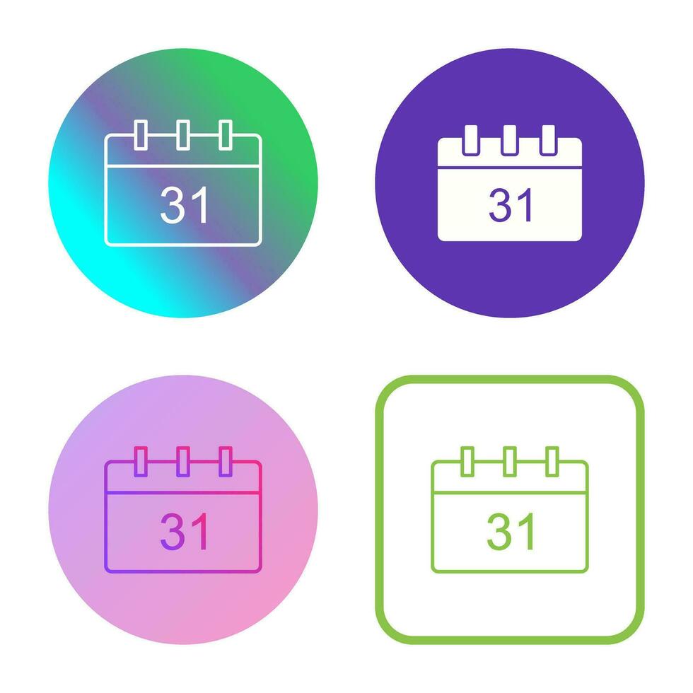 icône de vecteur de calendrier unique