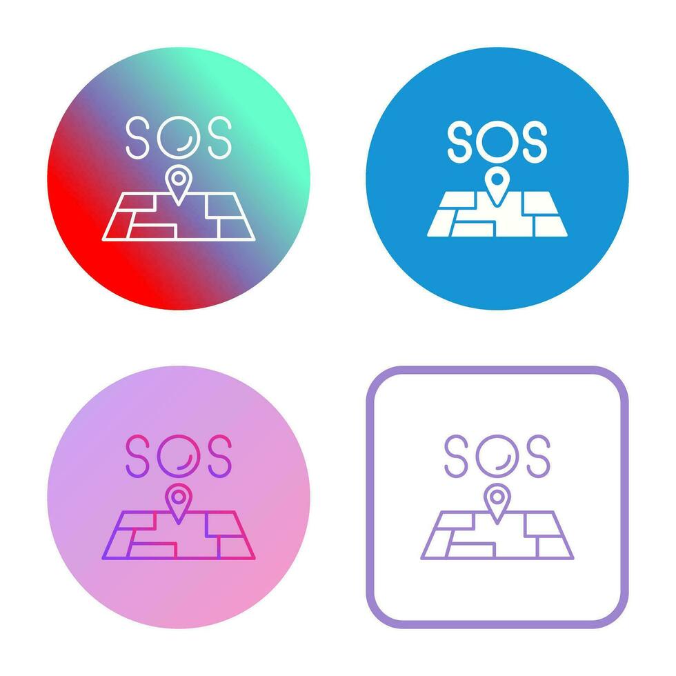 icône de vecteur sos