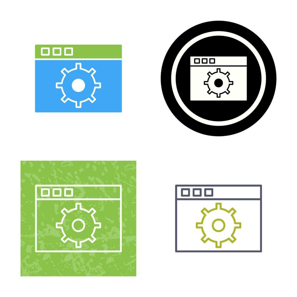 icône de vecteur de paramètres uniques