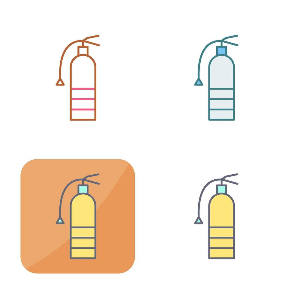 icône de vecteur d'extincteur unique