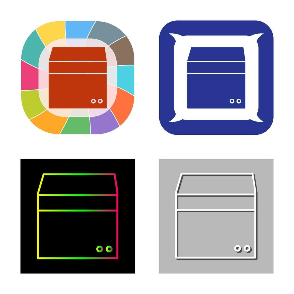 icône de vecteur de boîte unique