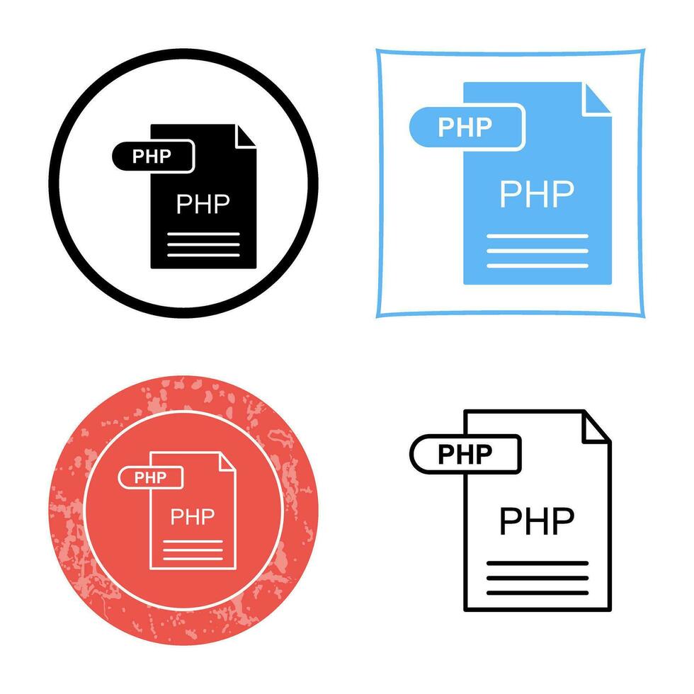 icône de vecteur php