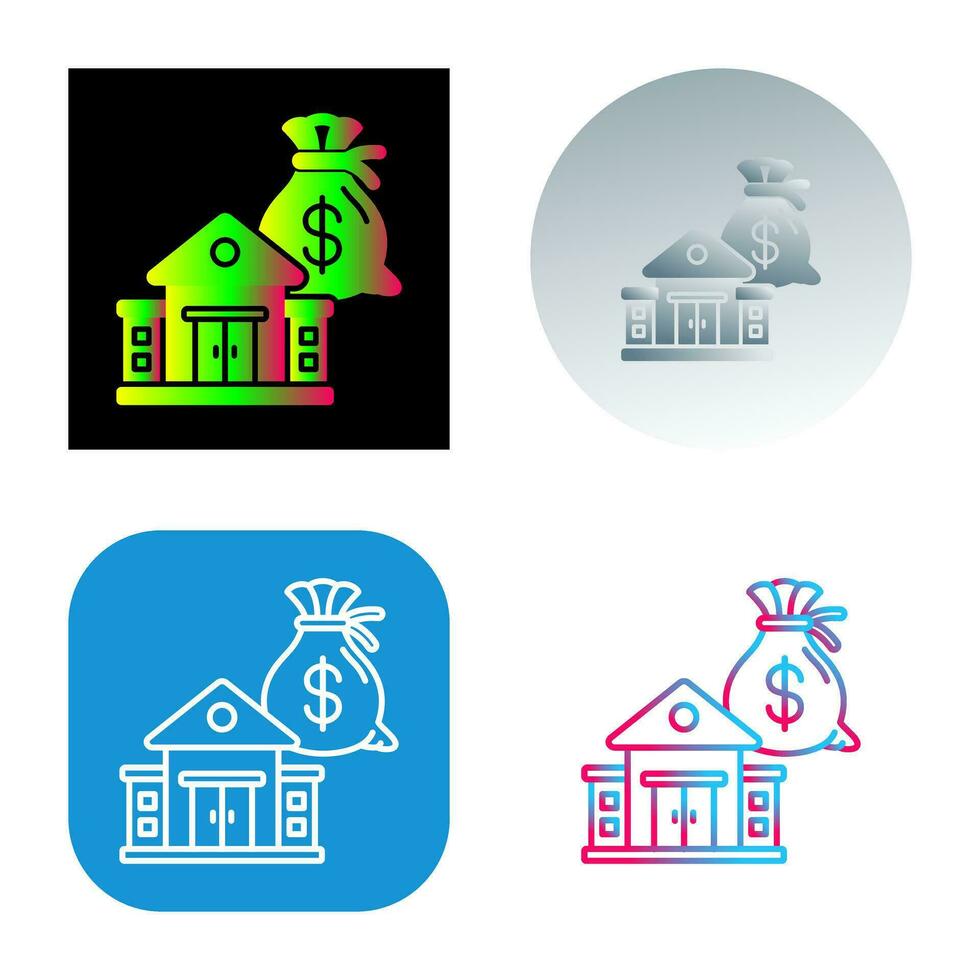 icône de vecteur d'hypothèque