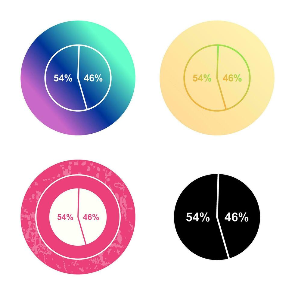 icône de vecteur de statistiques de candidat