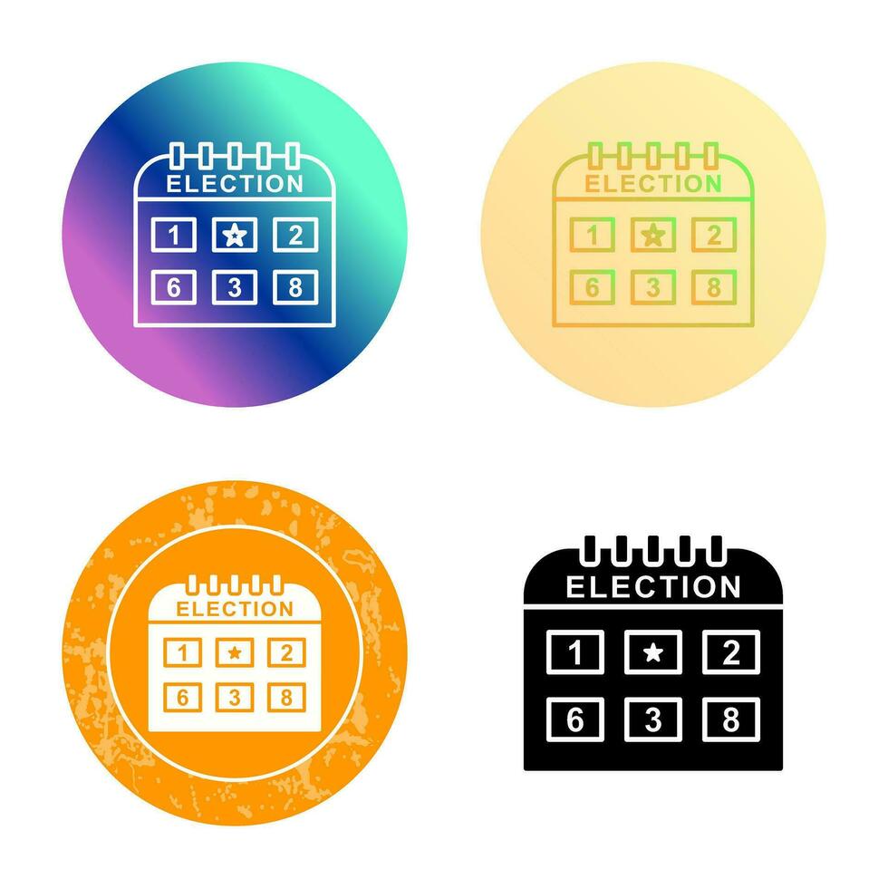 icône de vecteur de jour d'élection