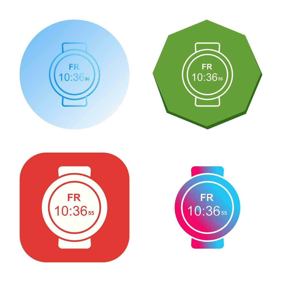 icône de vecteur de montre de sport