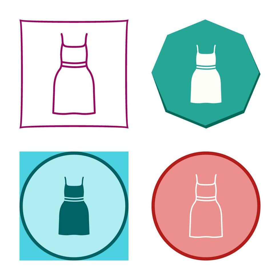 icône de vecteur de robe de cocktail