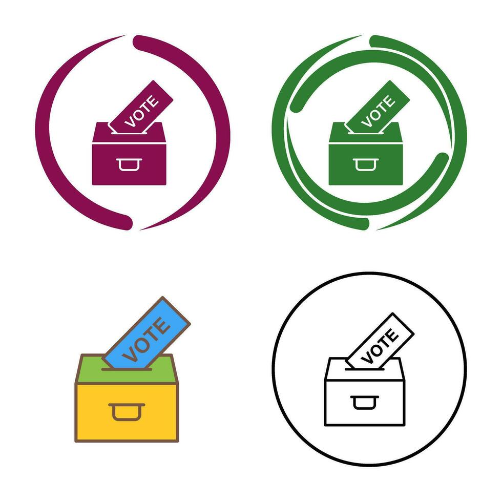 icône de vecteur de vote de casting