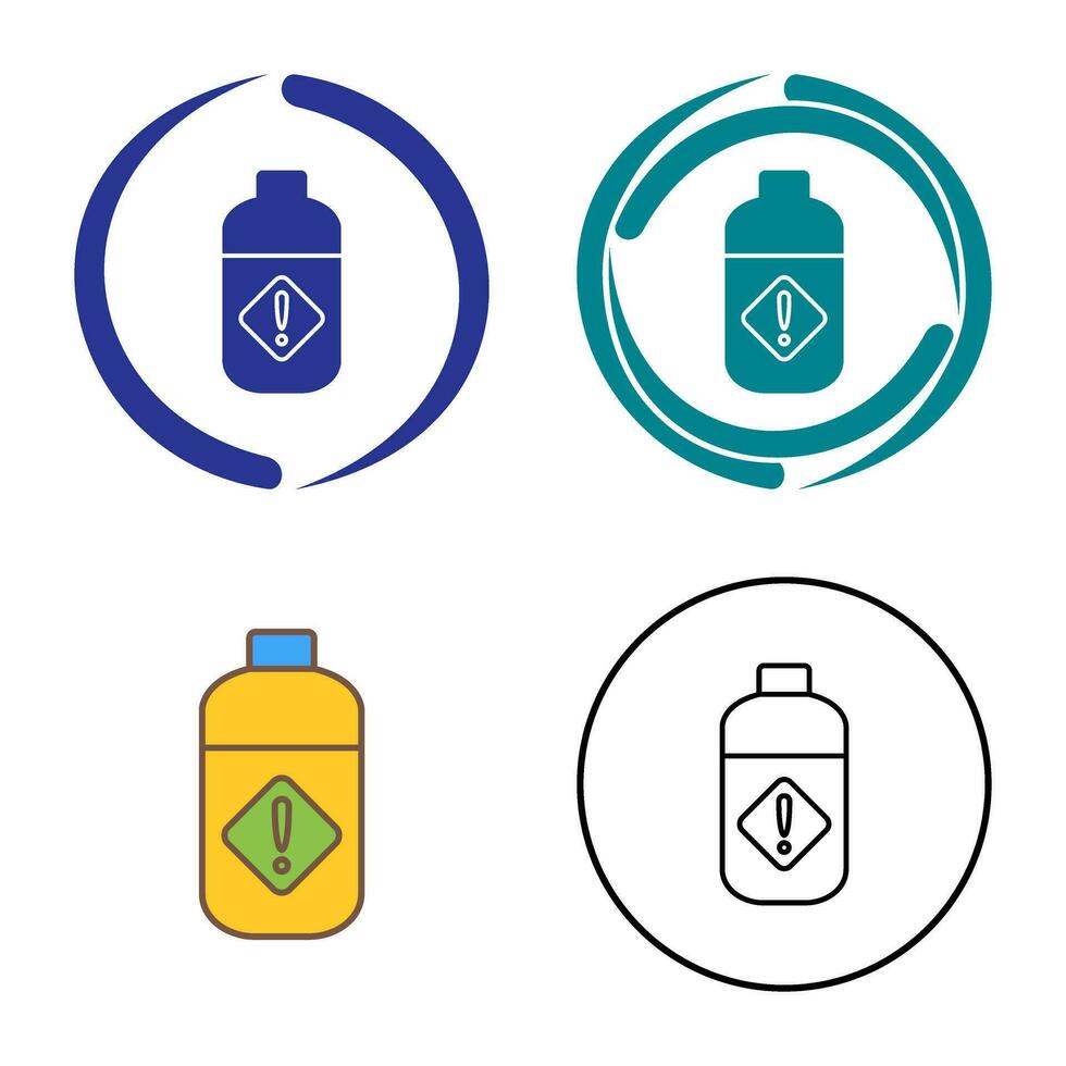 icône de vecteur de bouteille de pesticide