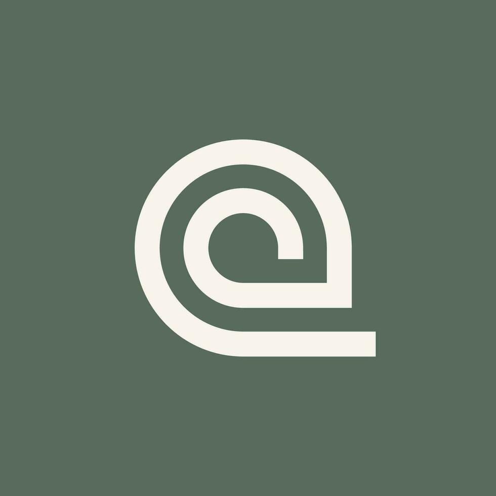 ligne lettre q logo vecteur