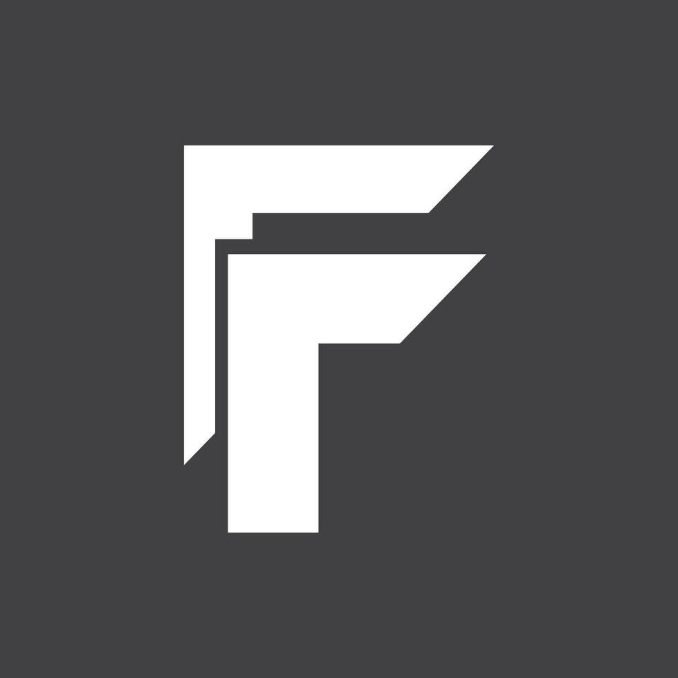 F lettre logo vecteur modèle