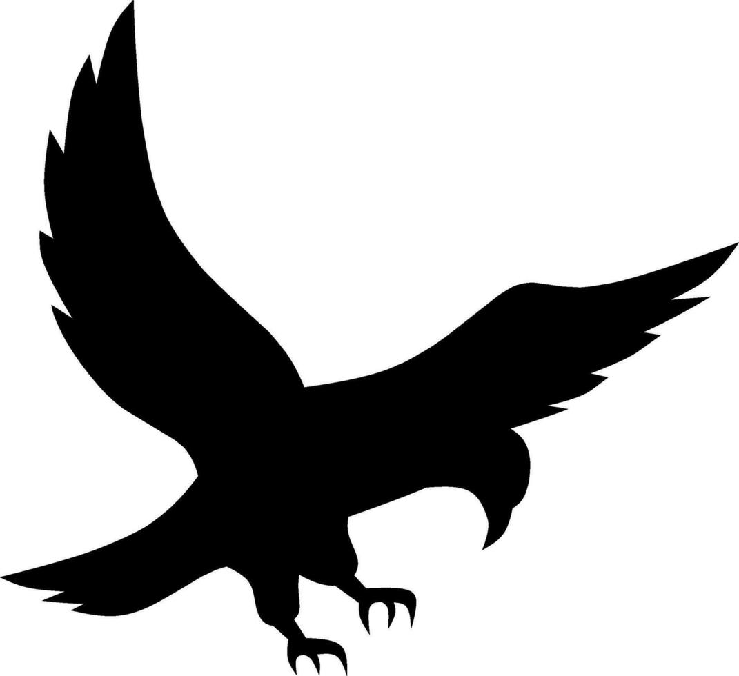 Aigle silhouette vecteur. Aigle silhouette pouvez être utilisé comme icône, symbole ou signe. Aigle icône pour conception en relation à animal, faune ou paysage vecteur