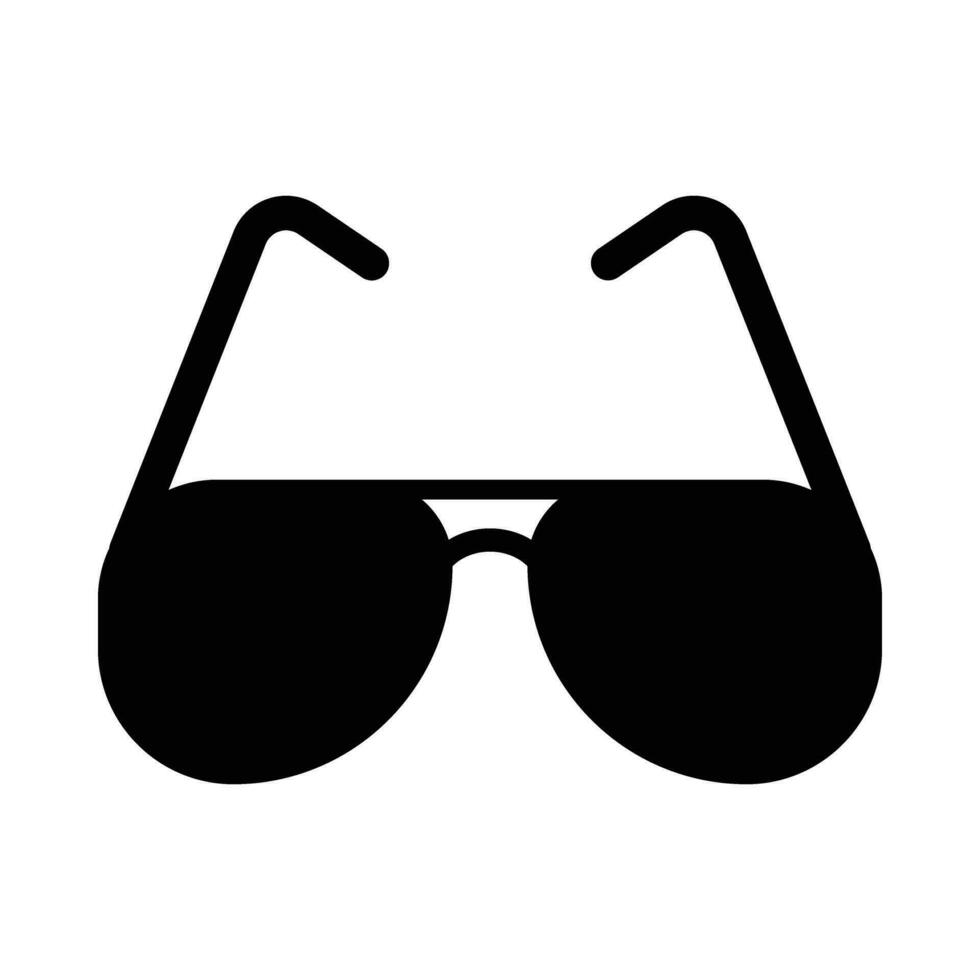 des lunettes de soleil glyphe icône conception vecteur