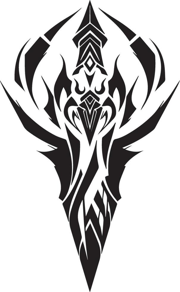 tribal tatouage conception vecteur silhouette 3