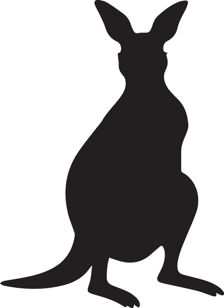 kangourou animal vecteur silhouette illustration 3