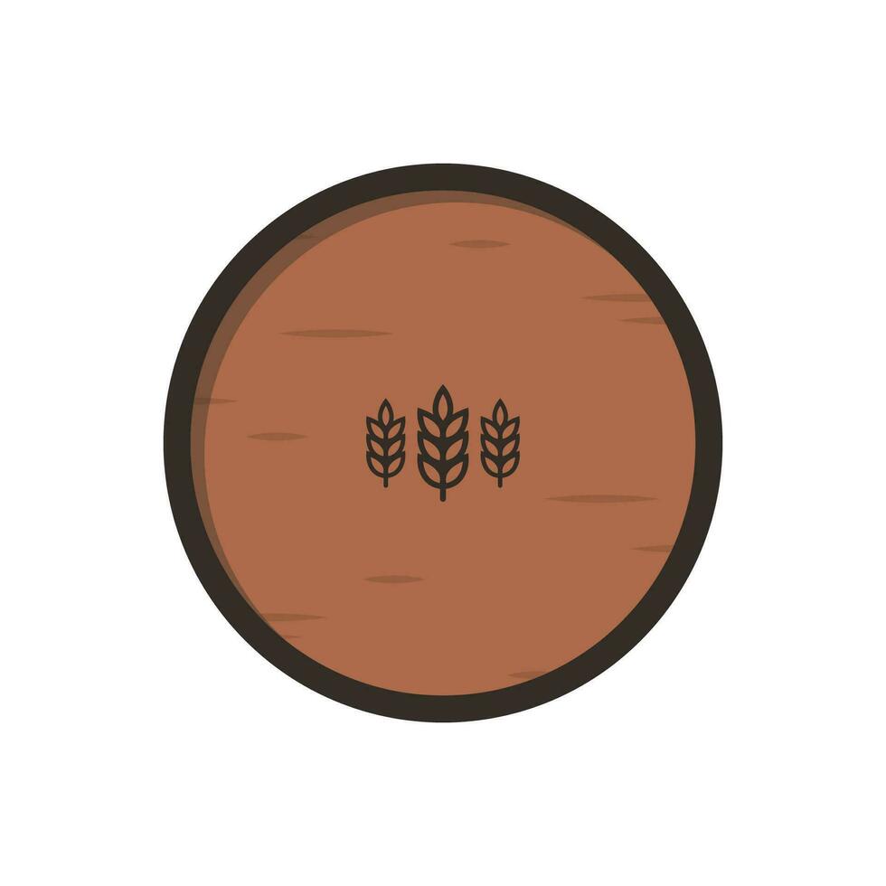 symbole du riz. vecteur de symbole de blé. fond d'écran. création de logos.