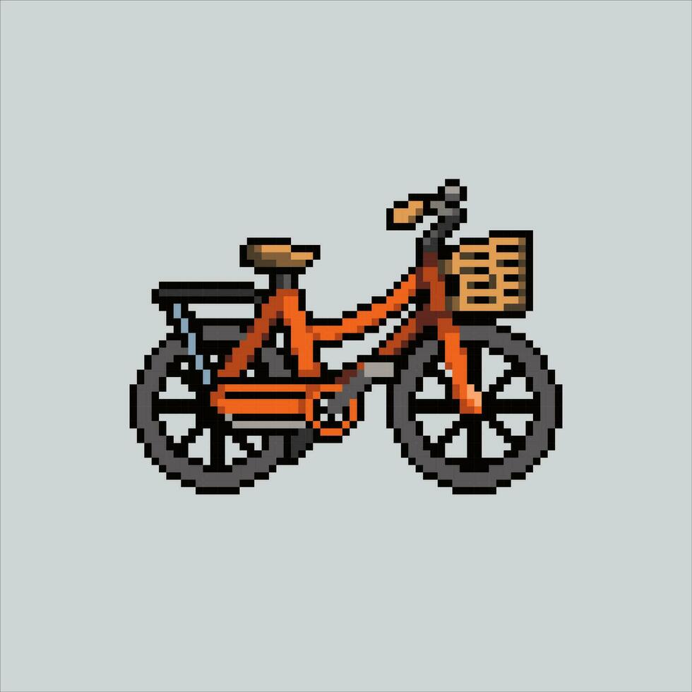 pixel art illustration vélo. pixélisé vélo. vélo pixélisé pour le pixel art Jeu et icône pour site Internet et vidéo jeu. vieux école rétro. vecteur