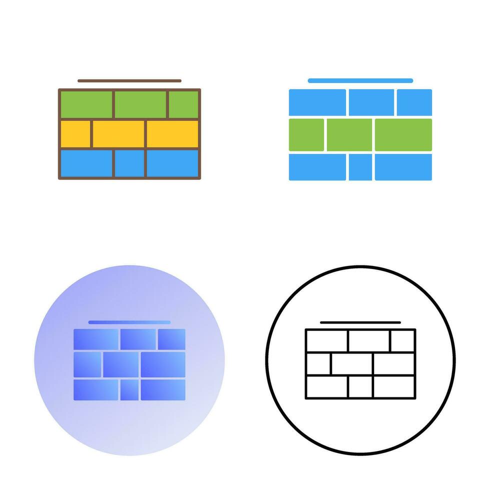 icône de vecteur de mur de briques