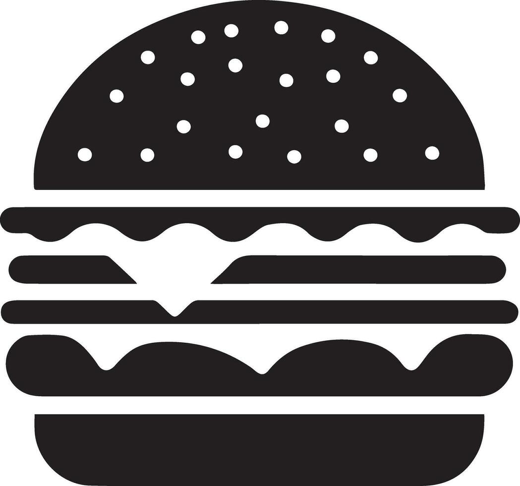 Burger vecteur silhouette illustration dix