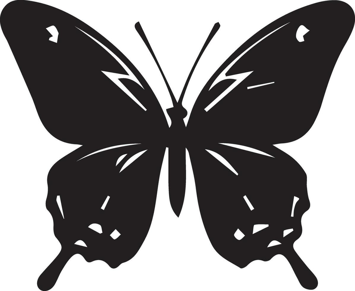papillon vecteur silhouette illustration sept