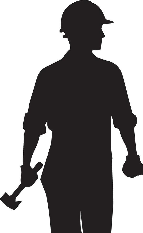ouvrier vecteur silhouette illustration