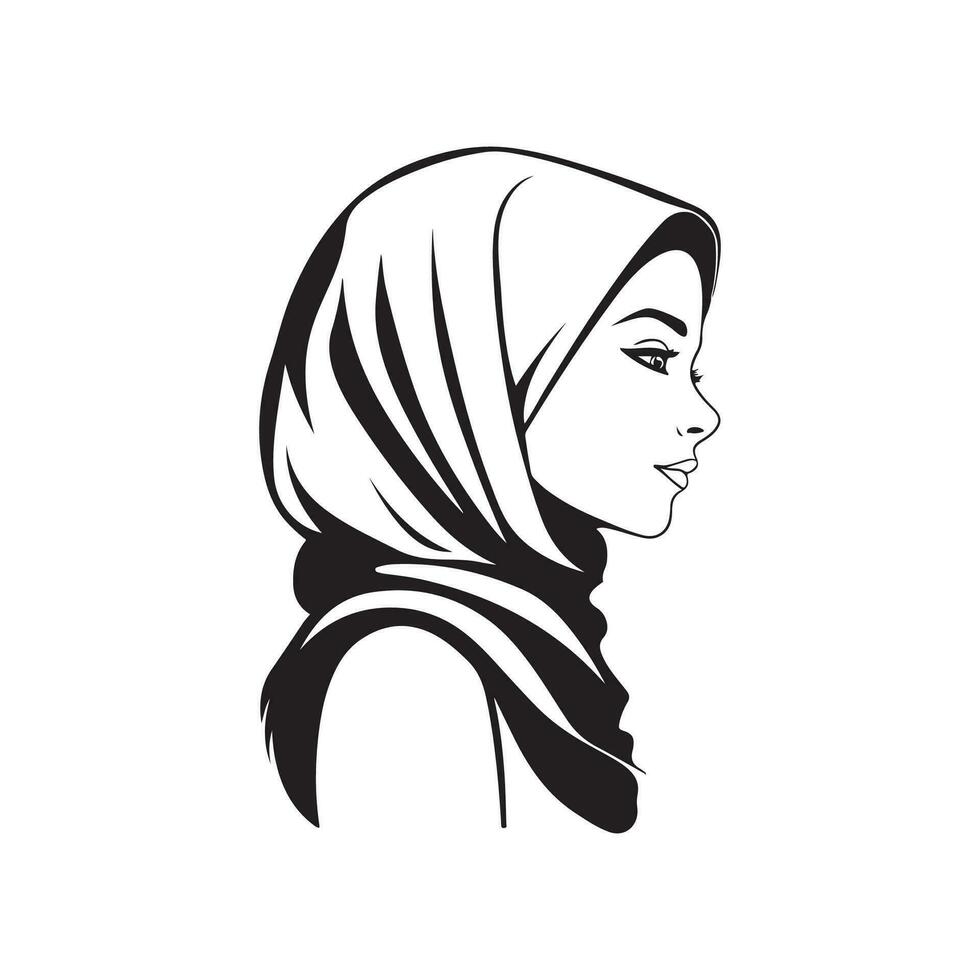 hijab image vecteur, art et illustration vecteur