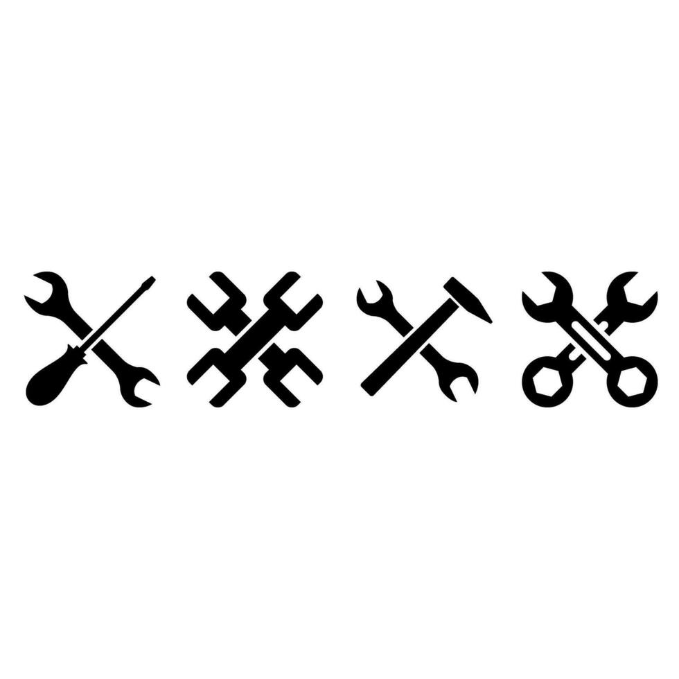 réparation icône vecteur ensemble. un service centre symbole. réparer illustration signe collection. lis logo.