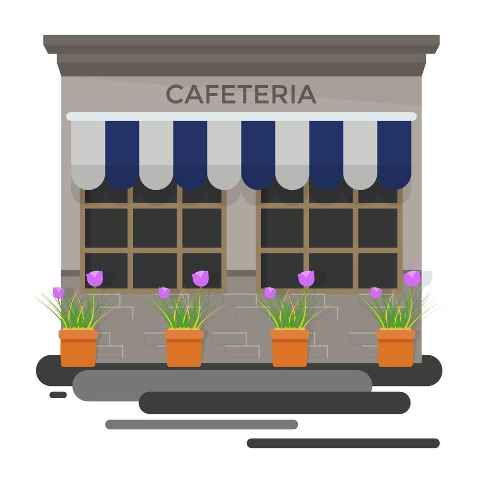 concepts de cafétéria à la mode vecteur