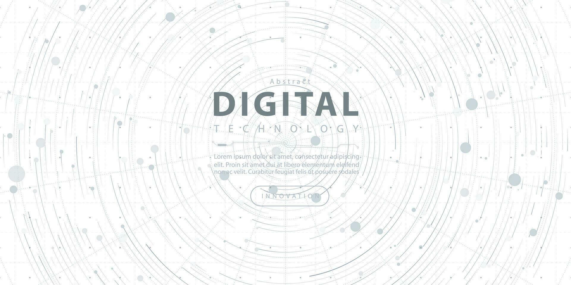 numérique La technologie futuriste l'Internet réseau la vitesse lien blanc arrière-plan, cyber nano information, abstrait communication, innovation futur technologie données, ai gros Les données ligne point illustration vecteur