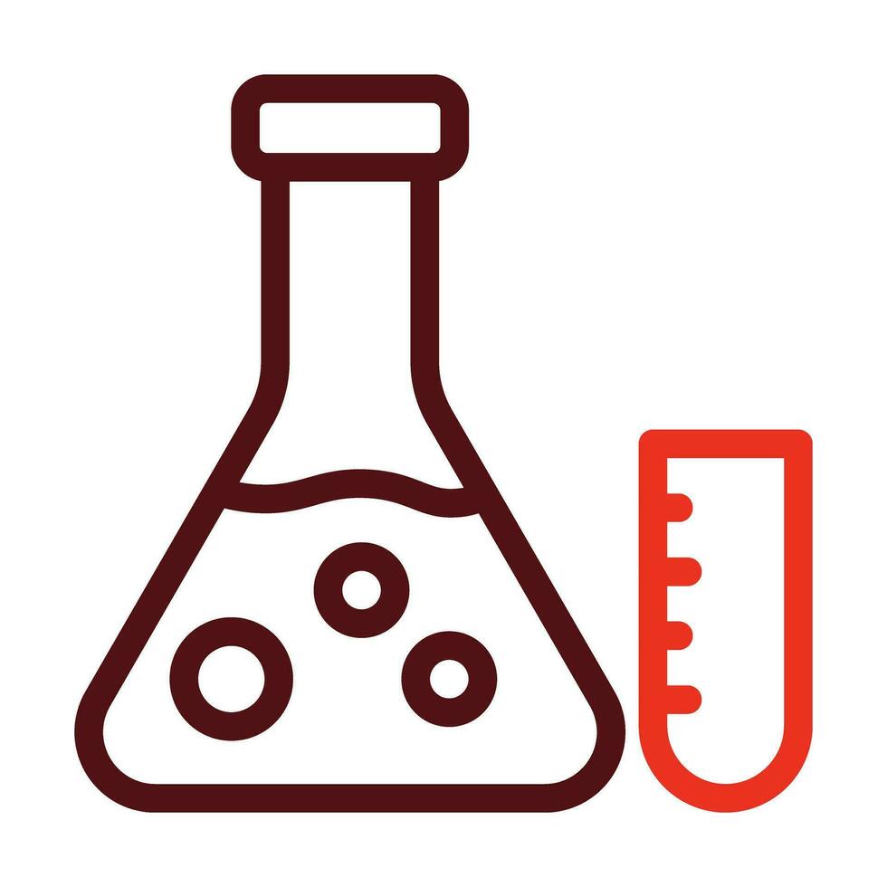 laboratoire vecteur épais ligne deux Couleur Icônes pour personnel et commercial utiliser.