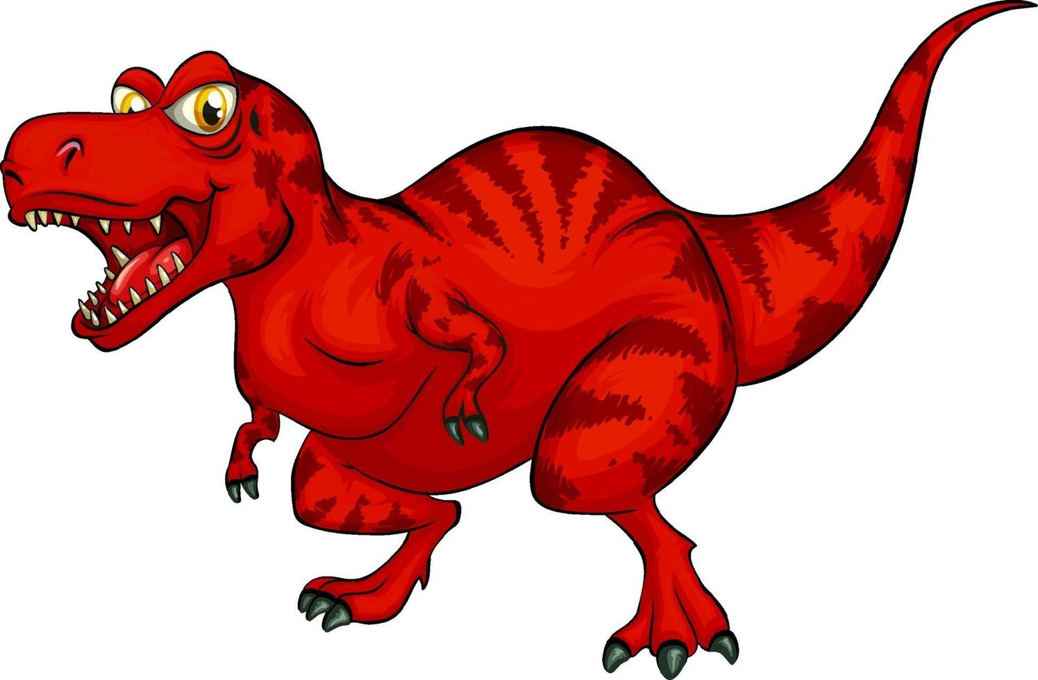 un personnage de dessin animé de dinosaure raptorex vecteur
