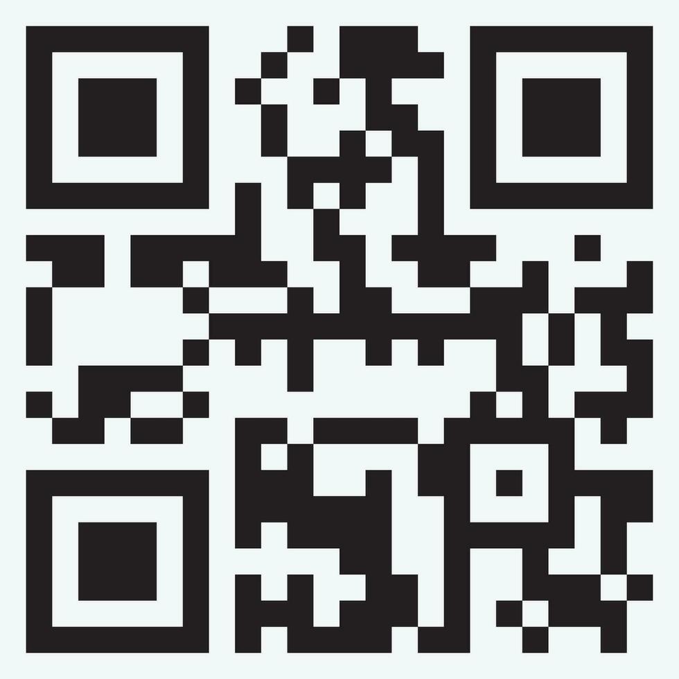 qr code de face vue vecteur